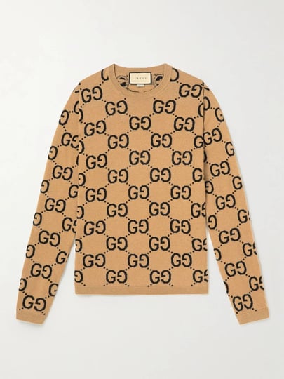 gucci-men-logo-jacquard-wool-sweater-brown-s-1