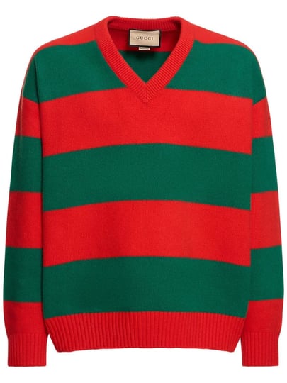 gucci-men-striped-wool-blend-v-neck-sweater-red-green-s-1