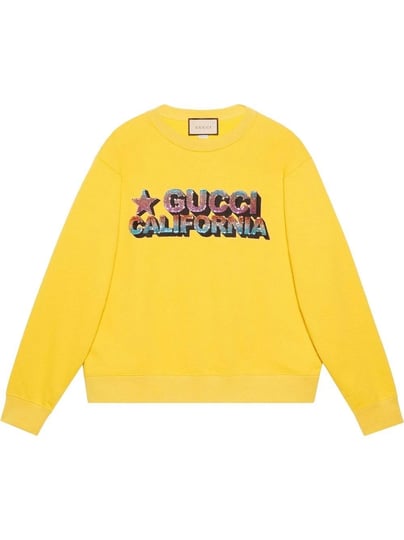 gucci-sequin-embellished-logo-jumper-men-cotton-xl-yellow-1