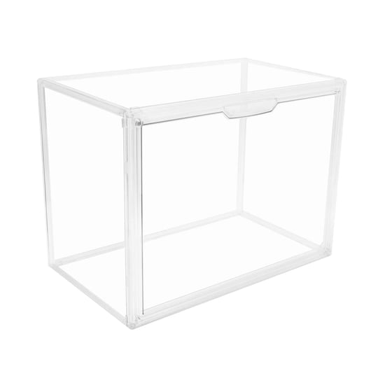 gudemay-clear-stackable-plastic-storage-bins-with-magnetic-attraction-lid-dustproof-book-cosmetic-di-1