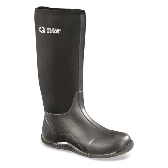 guide-gear-mens-high-bogger-waterproof-rubber-boots-12d-black-1