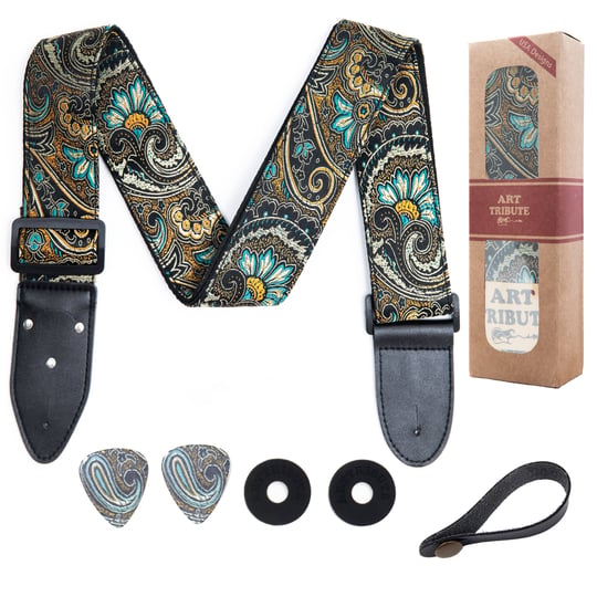 guitar-strap-cotton-indian-nights-style-w-free-bonus-2-picks-strap-locks-strap-button-for-bass-elect-1