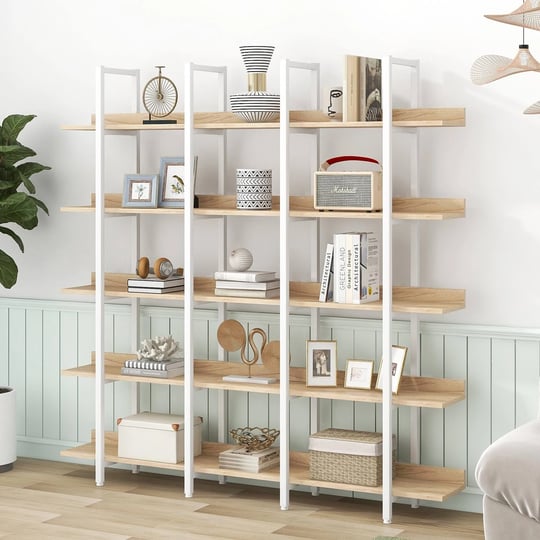 gzmr-5-tier-bookcase-home-office-open-bookshelf-white-and-oak-mdf-5-shelf-bookcase-11-8-in-w-x-70-9--1
