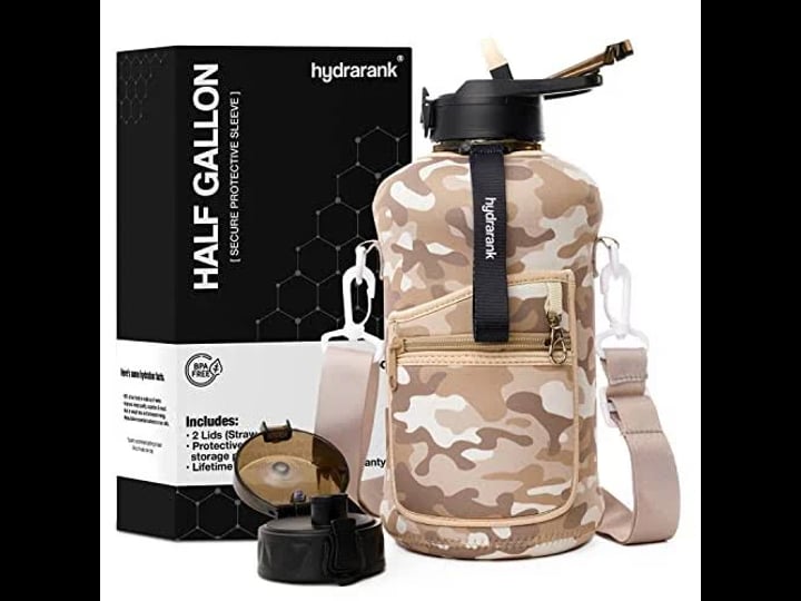 half-gallon-water-bottle-with-storage-sleeve-includes-straw-lid-and-chug-lid-bpa-free-reusable-large-1