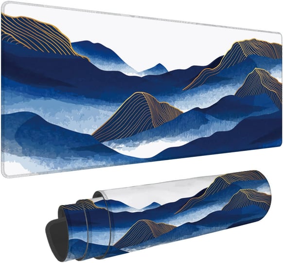 hanazaoa-oriental-watercolor-blue-mountain-and-golden-line-gaming-mouse-pad-large-mouse-mat-xl-desk--1