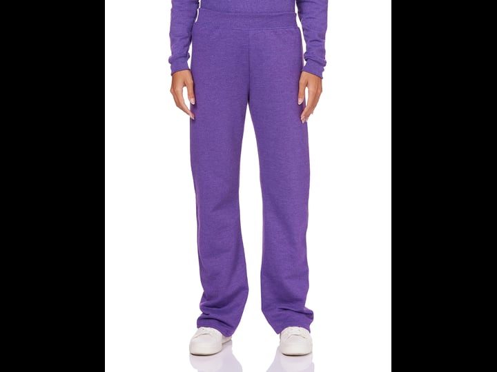 hanes-comfortsoft-ecosmart-womens-open-leg-fleece-sweatpants-violet-splendor-heather-1