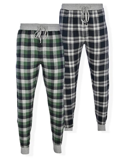 hanes-mens-2pk-flannel-jogger-pajama-pants-dark-green-size-4xlt-1