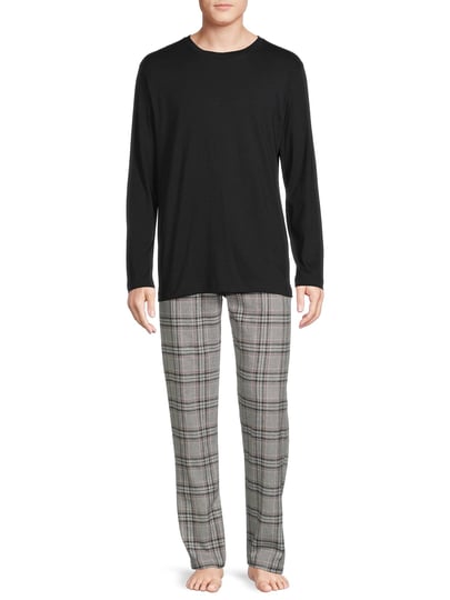 hanes-mens-plaid-flannel-pajama-pants-long-sleeve-tee-set-black-xx-large-1