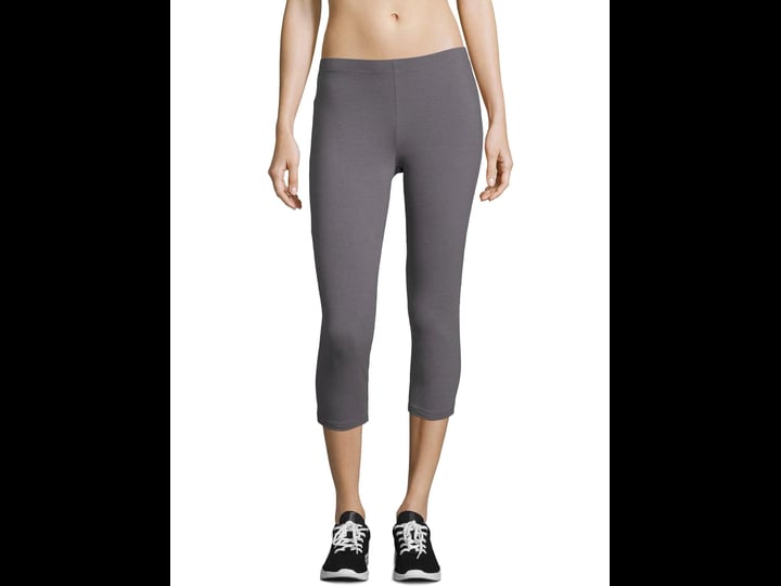 hanes-o9293-womens-stretch-jersey-capri-charcoal-heather-1