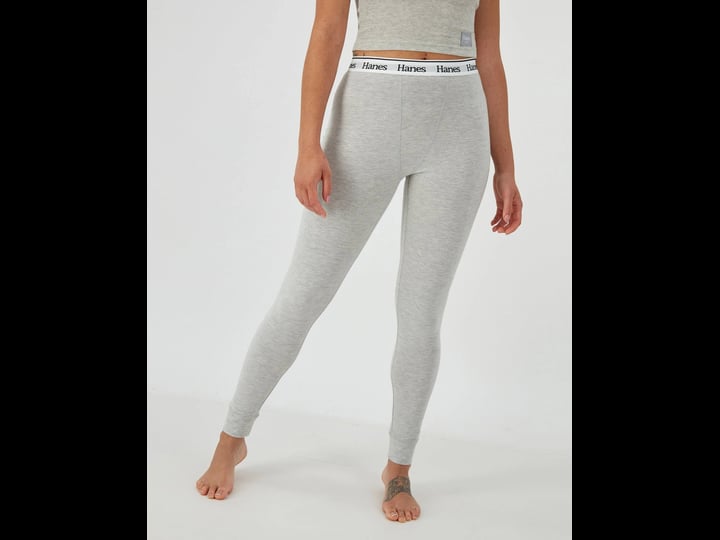 hanes-originals-comfywear-womens-leggings-grey-marle-xs-1