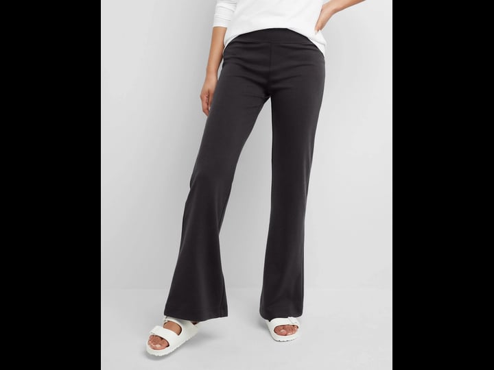 hanes-originals-womens-flare-ponte-leggings-31-black-l-1