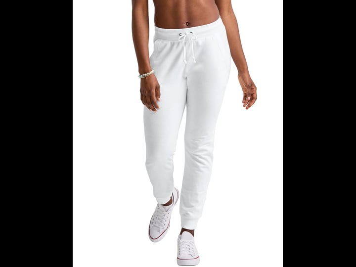 hanes-originals-womens-french-terry-joggers-30-white-s-1