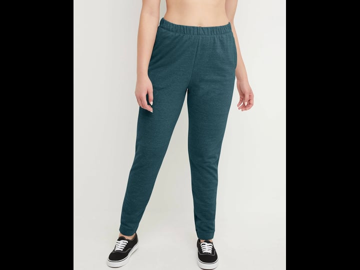 hanes-originals-womens-french-terry-joggers-size-large-green-1