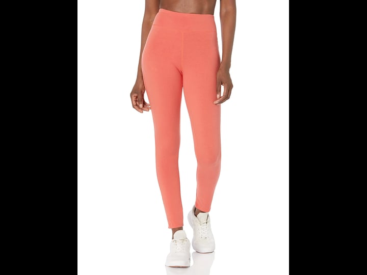 hanes-originals-womens-stretch-jersey-high-rise-leggings-size-large-red-1