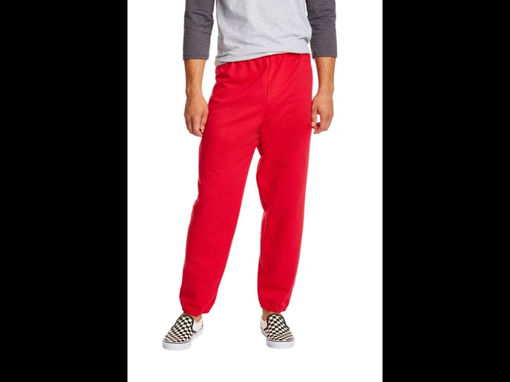 hanes-p650-comfortblend-ecosmart-mens-sweatpants-deep-red-l-1