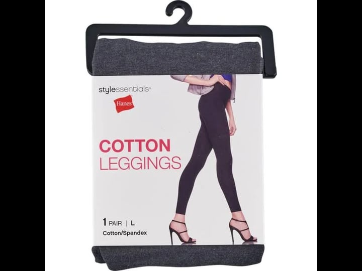 hanes-pants-jumpsuits-size-large-cotton-leggings-color-black-gray-size-l-pm-09166502s-closet-1