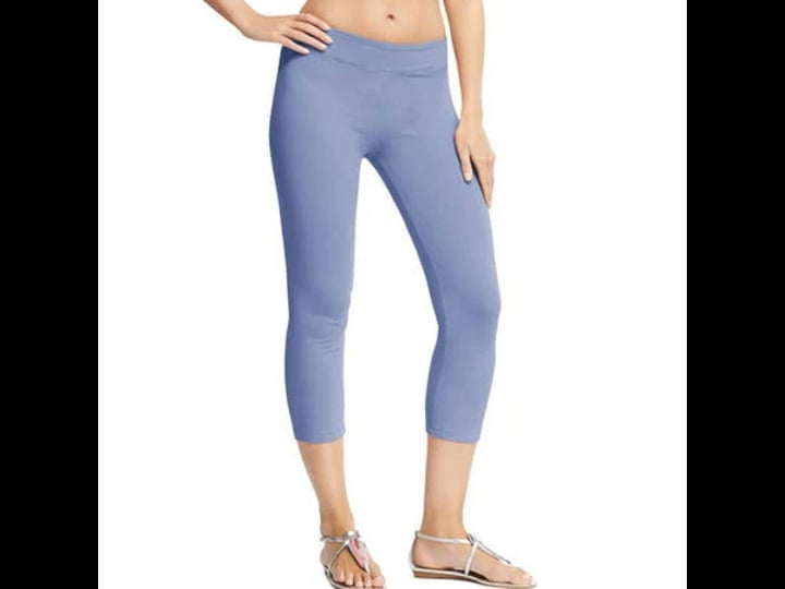 hanes-womens-cotton-capri-leggings-black-size-small-4-7