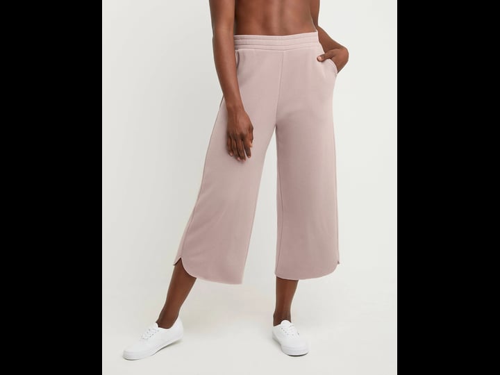 hanes-womens-raw-edge-fleece-crop-pants-with-pockets-iced-mocha-xs-1