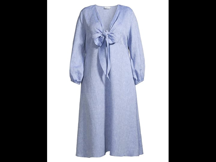 harshman-plus-size-womens-novella-cotton-linen-midi-dress-denim-blue-size-15
