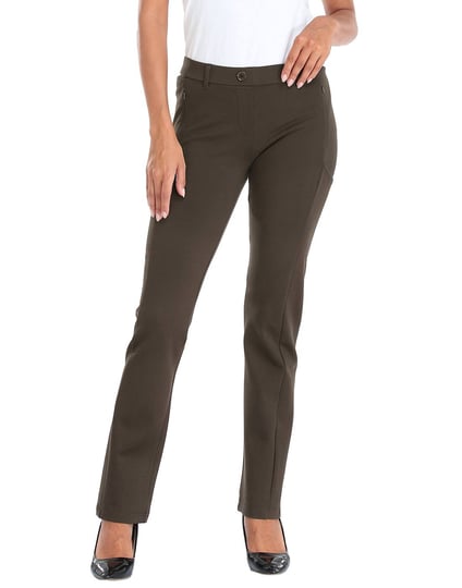 hde-yoga-dress-pants-for-women-straight-leg-pull-on-pants-with-8-pockets-brown-s-regular-womens-size-1