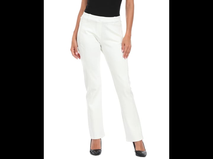 hde-yoga-dress-pants-for-women-straight-leg-pull-on-pants-with-8-pockets-white-s-long-womens-size-sm-1