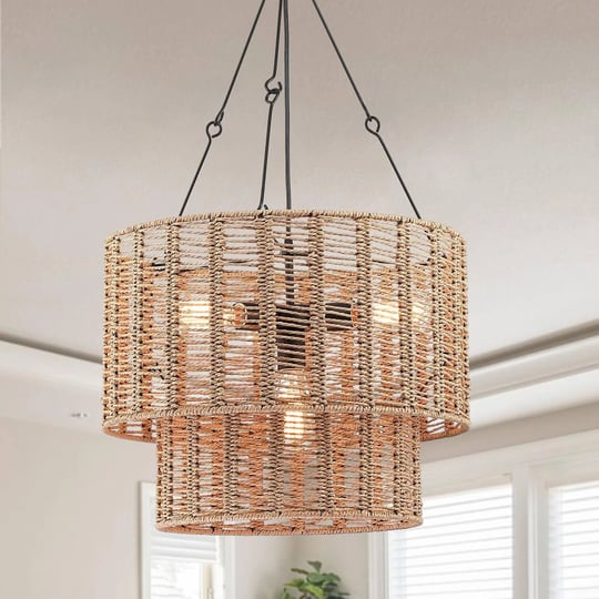 hermasgi-4-light-rattan-pendant-lightsboho-light-fixturesfarmhouse-drum-chandelier-with-2-tier-natur-1