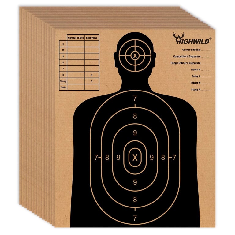 highwild-13-x-16-cardboard-targets-for-shooting-torso-paper-targets-pack-of-1