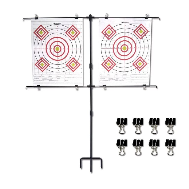 highwild-adjustable-steel-paper-target-stand-with-8-clips-1