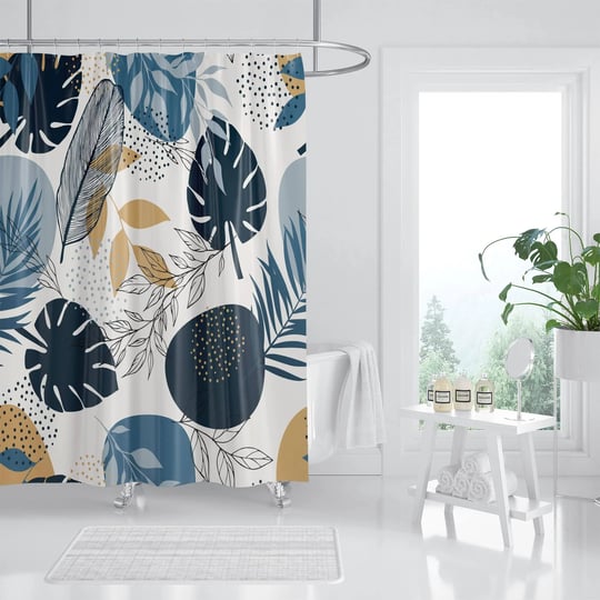 hipposama-abstract-boho-leaves-shower-curtain-mid-century-minimalist-tropical-plant-shower-curtain-s-1