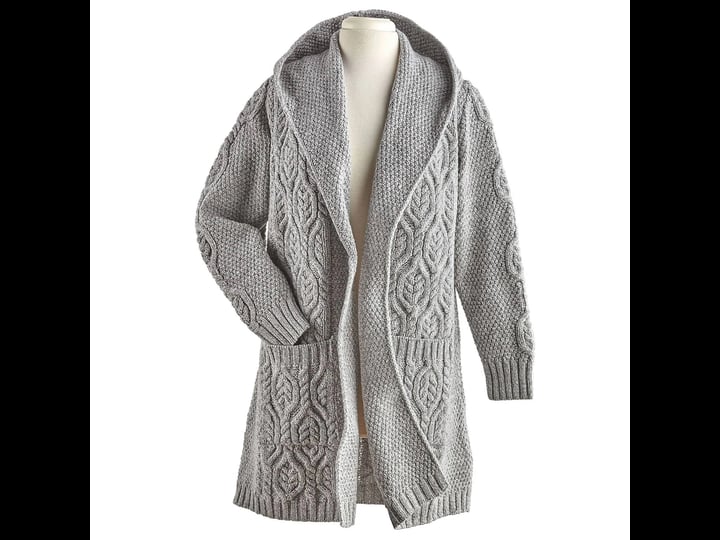 hogan-industries-hogan-womens-irish-cardigan-sweater-merino-wool-open-front-long-gray-1