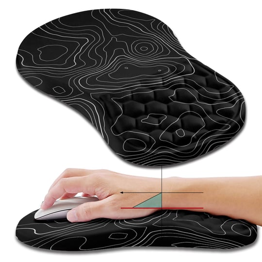 Custom Photo Mouse Pad With Wrist Rest - Personalized Computer Gaming Mousepad With Memory Foam