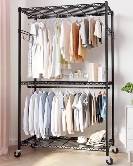 hokeeper-heavy-duty-wire-garment-rack-clothes-rack-with-shelves-and-double-rods-rolling-clothing-rac-1