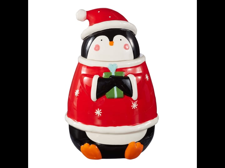 holiday-time-earthenware-cookie-jar-penguin-gnome-size-6-77-inch-x-6-89-inch-x-10-24-inch-red-1
