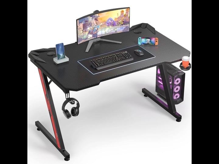 homall-44-inches-z-shaped-gaming-desk-carbon-fiber-surface-desk-with-cup-holder-1