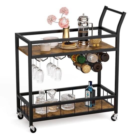 homall-bar-cart-home-industrial-mobile-bar-cart-with-wine-black-1