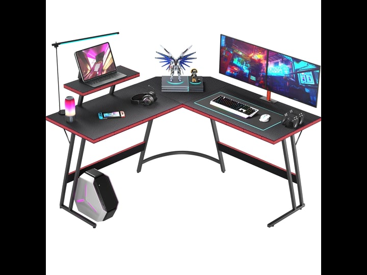 homall-l-shaped-gaming-desk-51-inches-corner-office-gaming-desk-with-removable-monitor-riser-black-1