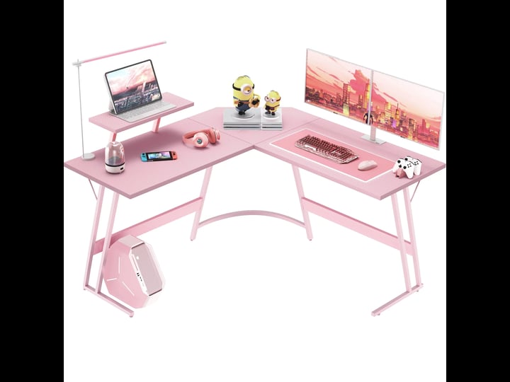 homall-l-shaped-gaming-desk-51-inches-corner-office-gaming-desk-with-removable-monitor-riser-pink-1