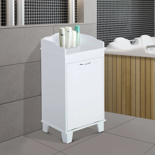 homcom-31-tilt-out-laundry-hamper-free-standing-home-organizer-hamper-bathroom-storage-cabinet-white-1