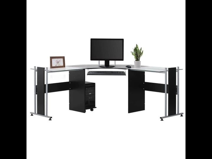 homcom-69-modern-l-shaped-smoked-glass-top-computer-desk-1