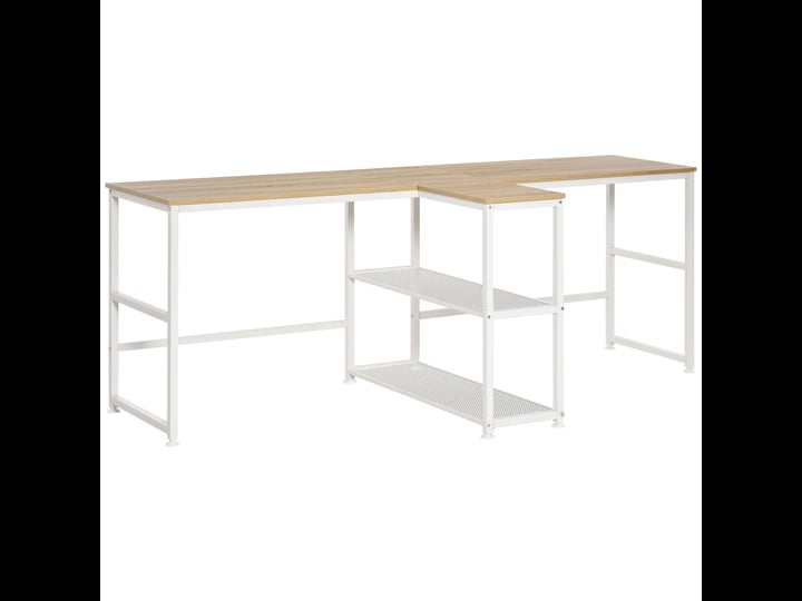 homcom-83-two-person-desk-with-storage-shelves-computer-office-1