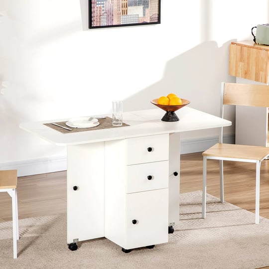 homcom-foldable-dining-table-rolling-kitchen-table-with-storage-drawers-and-cabinet-drop-leaf-table--1