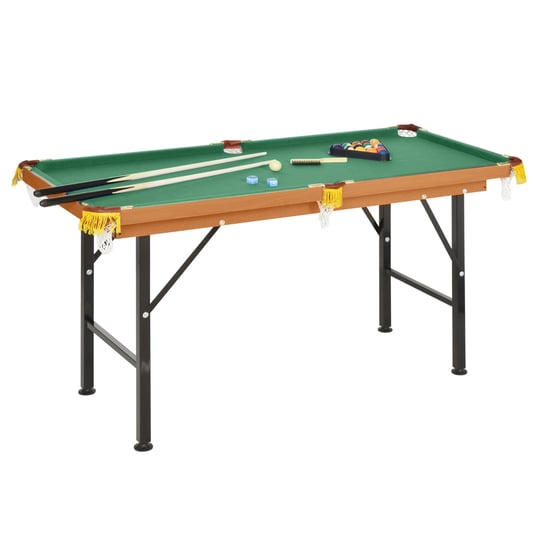 homcom-folding-miniature-billiards-pool-table-green-1