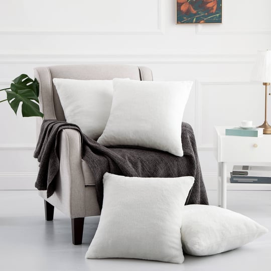 home-soft-things-rabbit-faux-fur-throw-pillow-cover-4-piece-set-20-inch-x-20-inch-bright-white-size--1