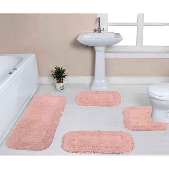 home-weavers-radiant-bath-rug-4-piece-set-pink-1