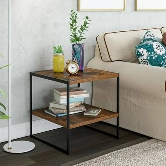 homfa-stainless-steel-nightstand-2-tier-industrial-sofa-side-table-with-metal-frame-rustic-brown-siz-1