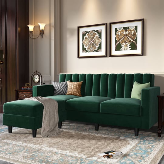 honbay-mid-century-velvet-sectional-sofa-couch-with-double-chaise-with-ottoman-green-size-large-1