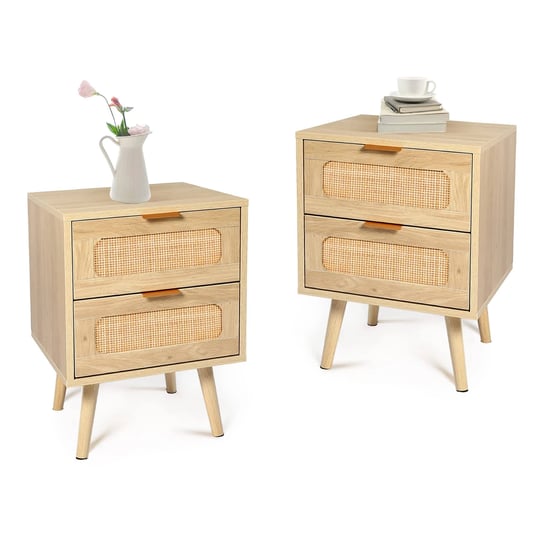 hopubuy-nightstands-set-of-2-with-rattan-drawer-modern-night-stand-for-bedrooms-wooden-2-drawer-beds-1