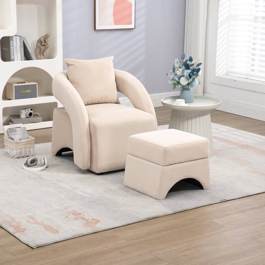 house-hold-accent-chair-with-ottoman-mid-century-modern-barrel-chair-upholstered-club-tub-round-arms-1