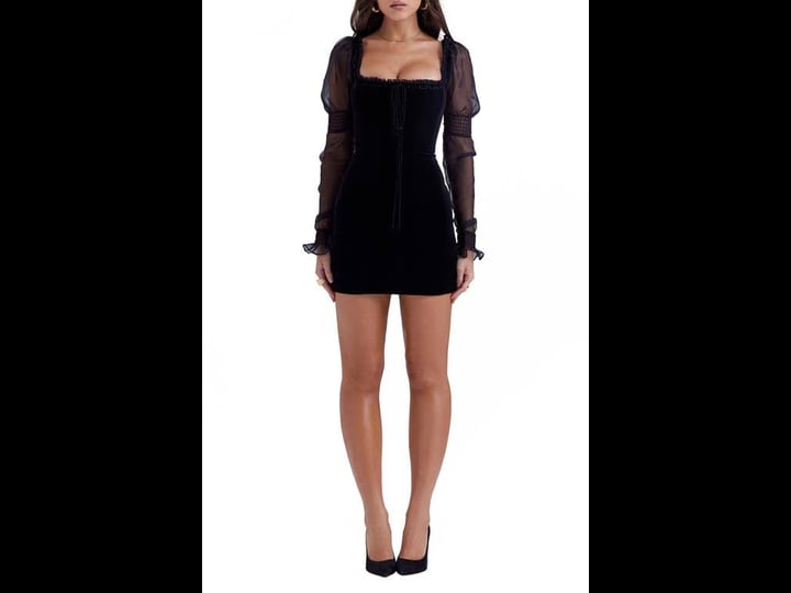 house-of-cb-syana-sheer-juliet-sleeve-minidress-in-black-1