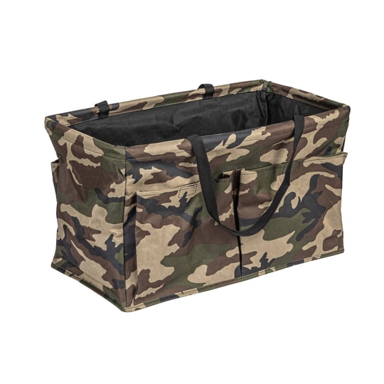 household-essentials-camo-canvas-with-vinyl-lining-tote-bag-with-4-pockets-and-handles-green-1
